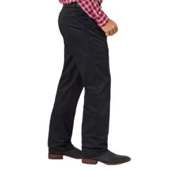 Wrangler Mens Riata Black Pleated Front Pants -HORSE TACK Store 00097BK 2