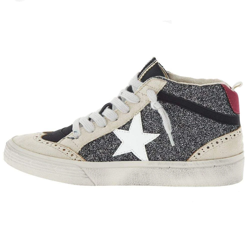 Shu Shop Ladies Black Silver Paulina High Top Casual Shoe 5 Shu Shop Ladies Black Silver Paulina High Top Casual Shoe - Image 3