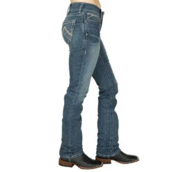 Ariat Women's R.E.A.L. Rainstorm Straight Leg Jeans -HORSE TACK Store 10017217 1