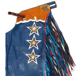 Jerry Beagley Braiding Co. Small Adult Chap W/Flag -HORSE TACK Store 1001RF 21