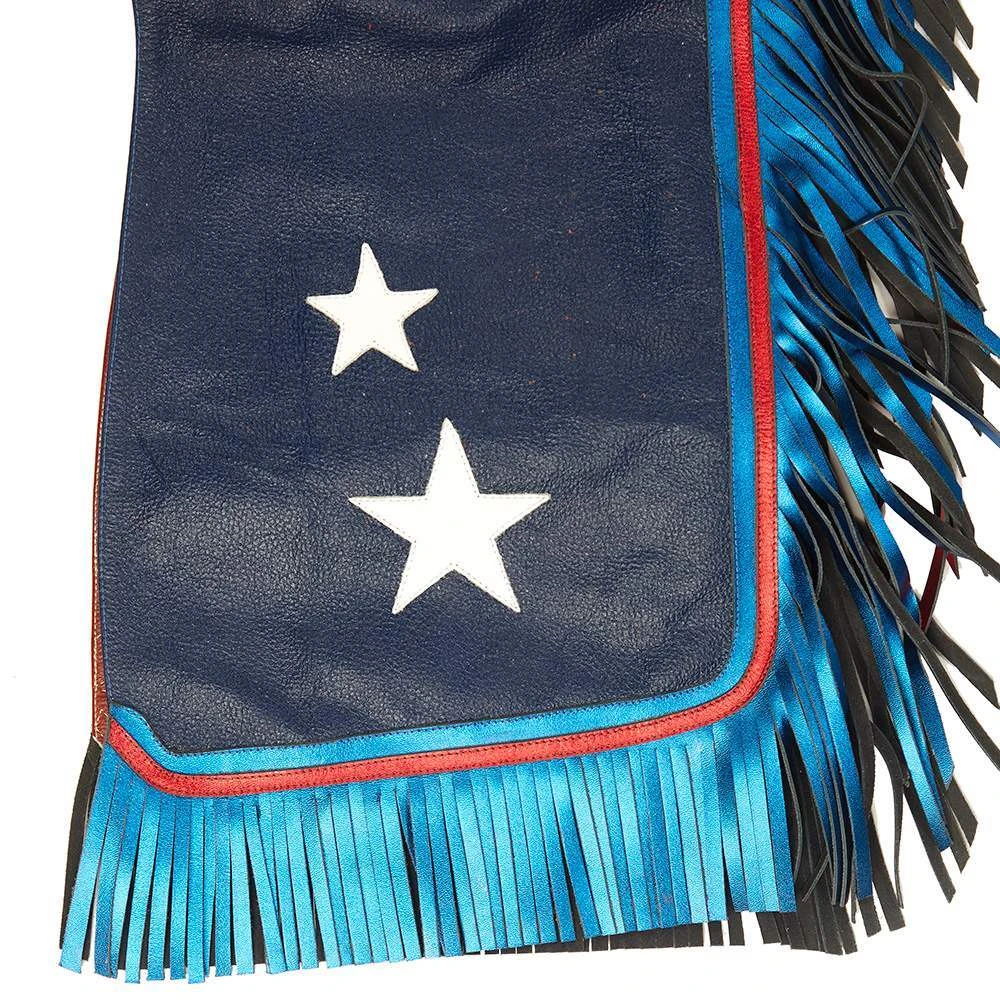 Jerry Beagley Braiding Co. Medium Youth Chap W/Flag 4 Jerry Beagley Braiding Co. Medium Youth Chap W/Flag - Image 2