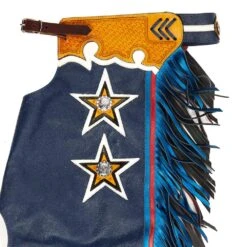 Jerry Beagley Braiding Co. Large Youth Chap W/Flag 7 Jerry Beagley Braiding Co. Large Youth Chap W/Flag -HORSE TACK Store 1002MF 2