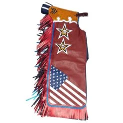 Jerry Beagley Braiding Co. Medium Youth Chap W/Flag 10 Jerry Beagley Braiding Co. Medium Youth Chap W/Flag -HORSE TACK Store 1002MF 3