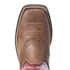 Ariat Women's Java/Burgundy Delilah Western Square Toe 10 Ariat Women's Java/Burgundy Delilah Western Square Toe -HORSE TACK Store 10031593 41