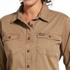 Ariat Women's Rebar Washed Twill Work Shirt -HORSE TACK Store 10032882 detail