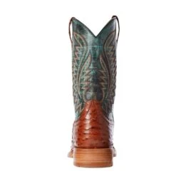 Ariat Men's Ariat Brandy Full Quill Ostrich 11in. Roaring Turquoise Top Cowboy Boot -HORSE TACK Store 10034113 2