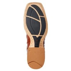 Ariat Men's Ariat Brandy Full Quill Ostrich 11in. Roaring Turquoise Top Cowboy Boot -HORSE TACK Store 10034113 4