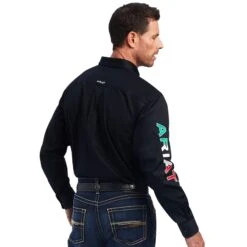 Ariat Men’s Team Logo Mexi Twill Classic Fit Long Sleeve Shirt -HORSE TACK Store 10038500 03