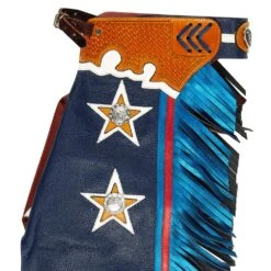 Jerry Beagley Braiding Co. Child/Peewee Chaps W/Flag -HORSE TACK Store 1003F 2