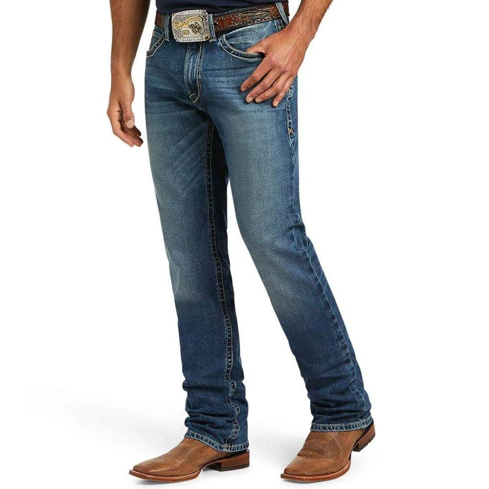 Ariat Men's M2 Traditional Relaxed Stretch Wilson Stackable Boot Cut Jean 4 Ariat Men's M2 Traditional Relaxed Stretch Wilson Stackable Boot Cut Jean - Image 2