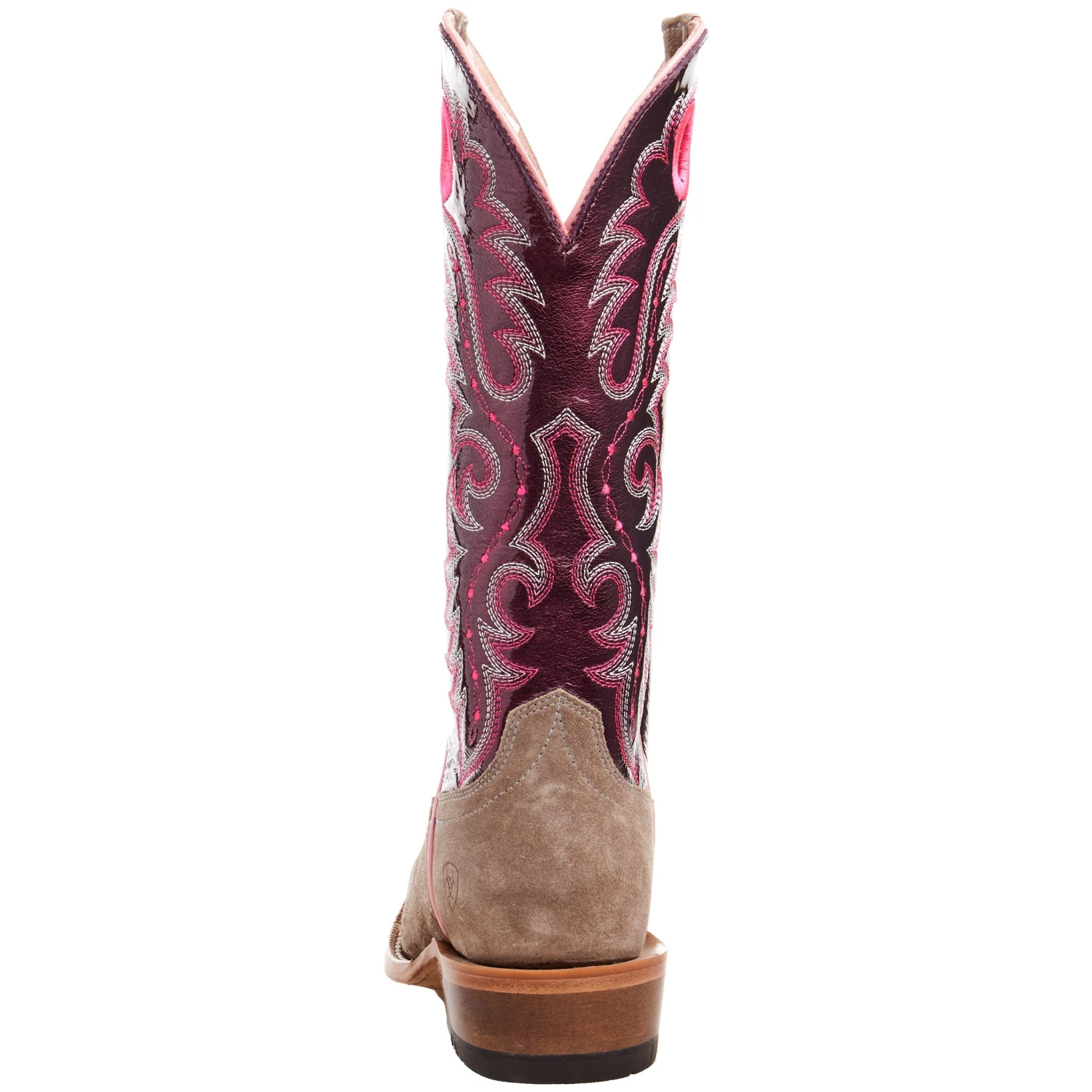 Ariat Women's Futurity Smokey Roughout/ Wine Patent 13 In Top Boot 5 Ariat Women's Futurity Smokey Roughout/ Wine Patent 13 In Top Boot - Image 3