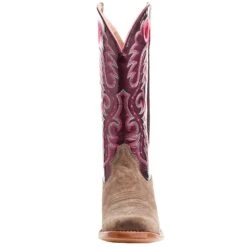 Ariat Women's Futurity Smokey Roughout/ Wine Patent 13 In Top Boot 11 Ariat Women's Futurity Smokey Roughout/ Wine Patent 13 In Top Boot -HORSE TACK Store 10047069 05