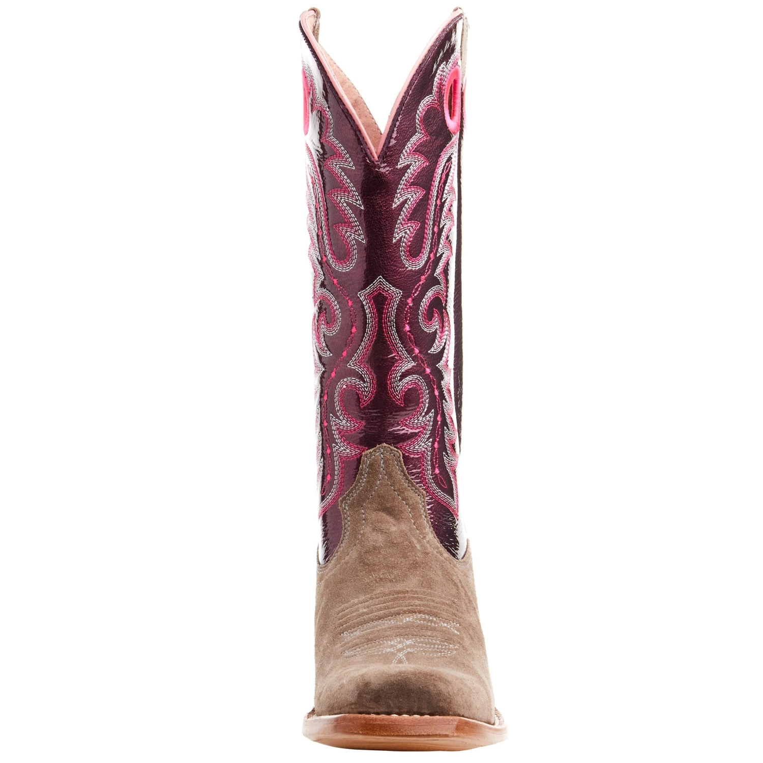 Ariat Women's Futurity Smokey Roughout/ Wine Patent 13 In Top Boot 7 Ariat Women's Futurity Smokey Roughout/ Wine Patent 13 In Top Boot - Image 5