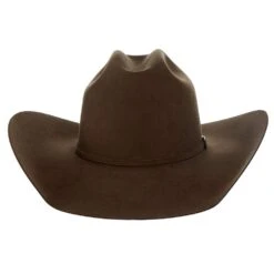 American Hats AHC Pecan 100X Self Band 4 1/4in. Brim Felt Cowboy Hat -HORSE TACK Store 100XPECS42 4