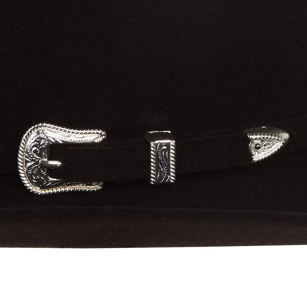 American Hats AHC 10X Black Cherry Self Band 4 1/4in. Brim Round Oval Open Crown Felt Cowboy Hat 4 American Hats AHC 10X Black Cherry Self Band 4 1/4in. Brim Round Oval Open Crown Felt Cowboy Hat - Image 2