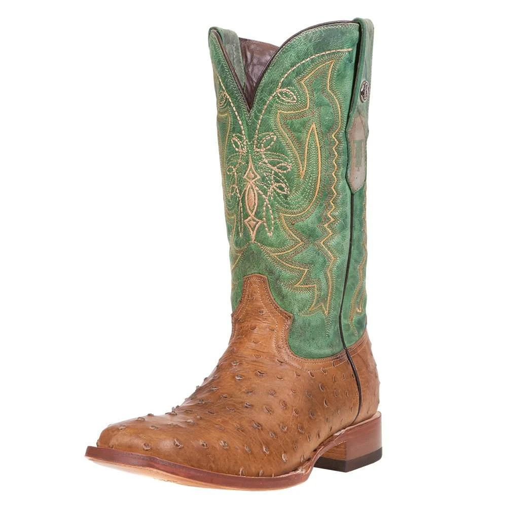 Tanner Mark Boots Men's Tanner Mark Antique Tan Full Quill Ostrich Print Cowboy Boots 3 Tanner Mark Boots Men's Tanner Mark Antique Tan Full Quill Ostrich Print Cowboy Boots