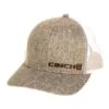 Mens Cinch Mesh Back Grey Trucker Cap