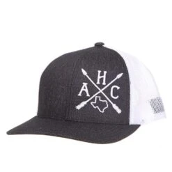 Mens Armadillo Hat Co Dark Denim/White Mesh Cap With Arrow Embroidery