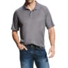 Ariat Men's Grey AC Polo Shirt 1 Ariat Men's Grey AC Polo Shirt -HORSE TACK Store 117407 default l