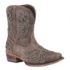 Roper Footwear Women's Brown Distressed With Chromatic Brown Eagle Booties