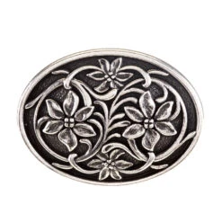 Rino Inc 1 2/3in Spring Flower Oval Concho