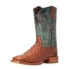 Ariat Men's Ariat Brandy Full Quill Ostrich 11in. Roaring Turquoise Top Cowboy Boot -HORSE TACK Store 120920 default l