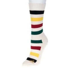 Pendleton Woolen Mills Natural Glacier StripeCrew Sock