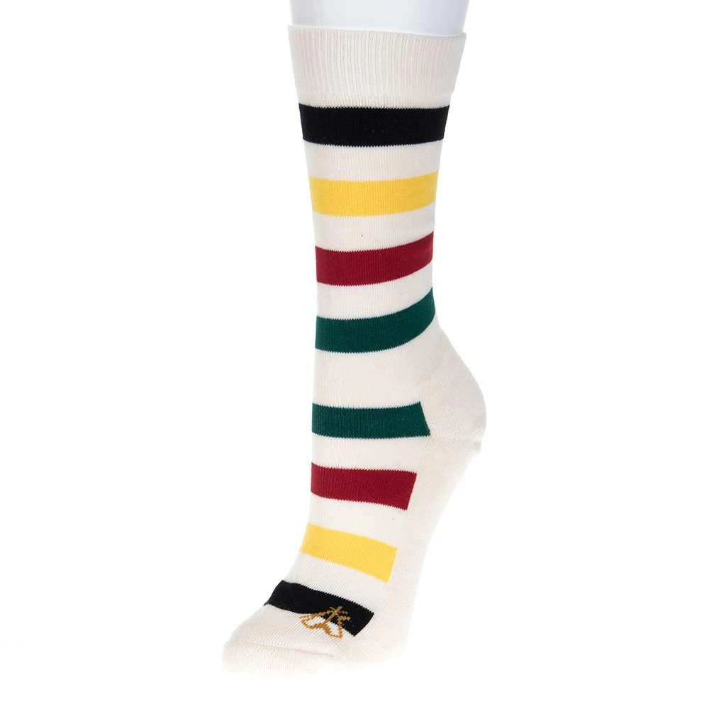 Pendleton Woolen Mills Natural Glacier StripeCrew Sock 3 Pendleton Woolen Mills Natural Glacier StripeCrew Sock