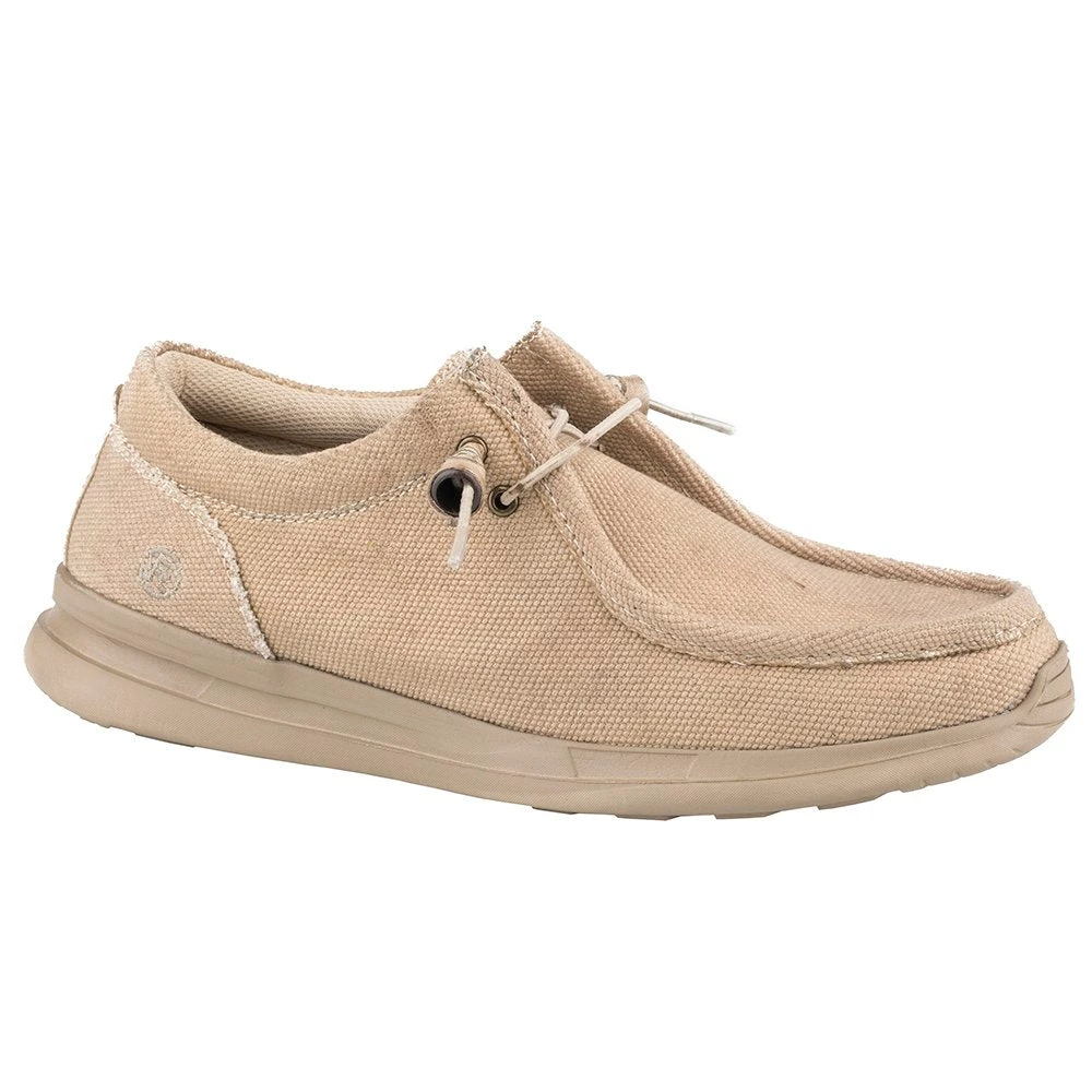 Roper Men's Chillin Low Tan Canvas Slip On Casual Shoe 3 Roper Men's Chillin Low Tan Canvas Slip On Casual Shoe