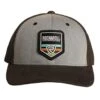 Men's Rock N Roll Cowboy Grey And Black Logo Cap