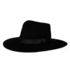 Womens M+F Black Fashion Hat