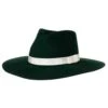Women's M+F Green With White Band Fashion Hat -HORSE TACK Store 131473 default l