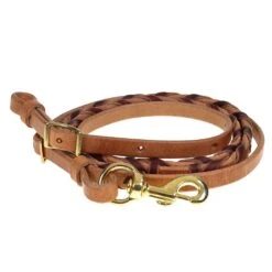 Nrs Tack Latigo Laced Harness Leather Barrel Rein