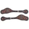 Circle Y Saddlery Dark Flash Arizona Flower Mens Spur Straps -HORSE TACK Store 132422 default l