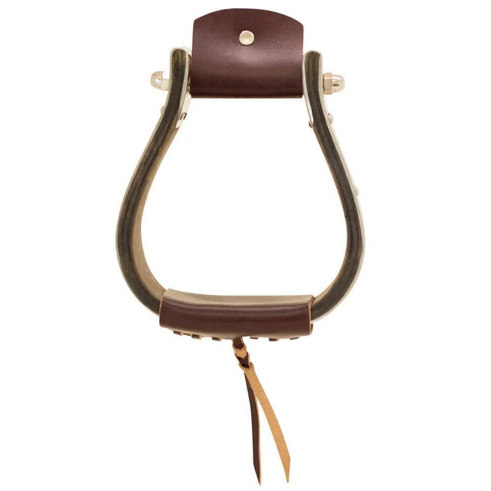 Partrade Trading Corporation Open Range 3 /4in. Dark Wood Monel Stirrups 3 Partrade Trading Corporation Open Range 3 /4in. Dark Wood Monel Stirrups