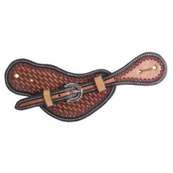 Professionals Choice Mens Basketweave Tooled Spur Straps