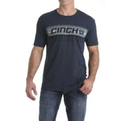 Cinch Men's Heather Navy Graphic T-Shirt