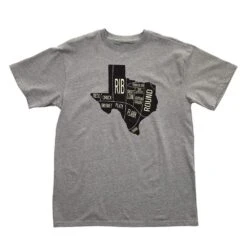 Burlebo Texas Cuts Gray Tee Shirt