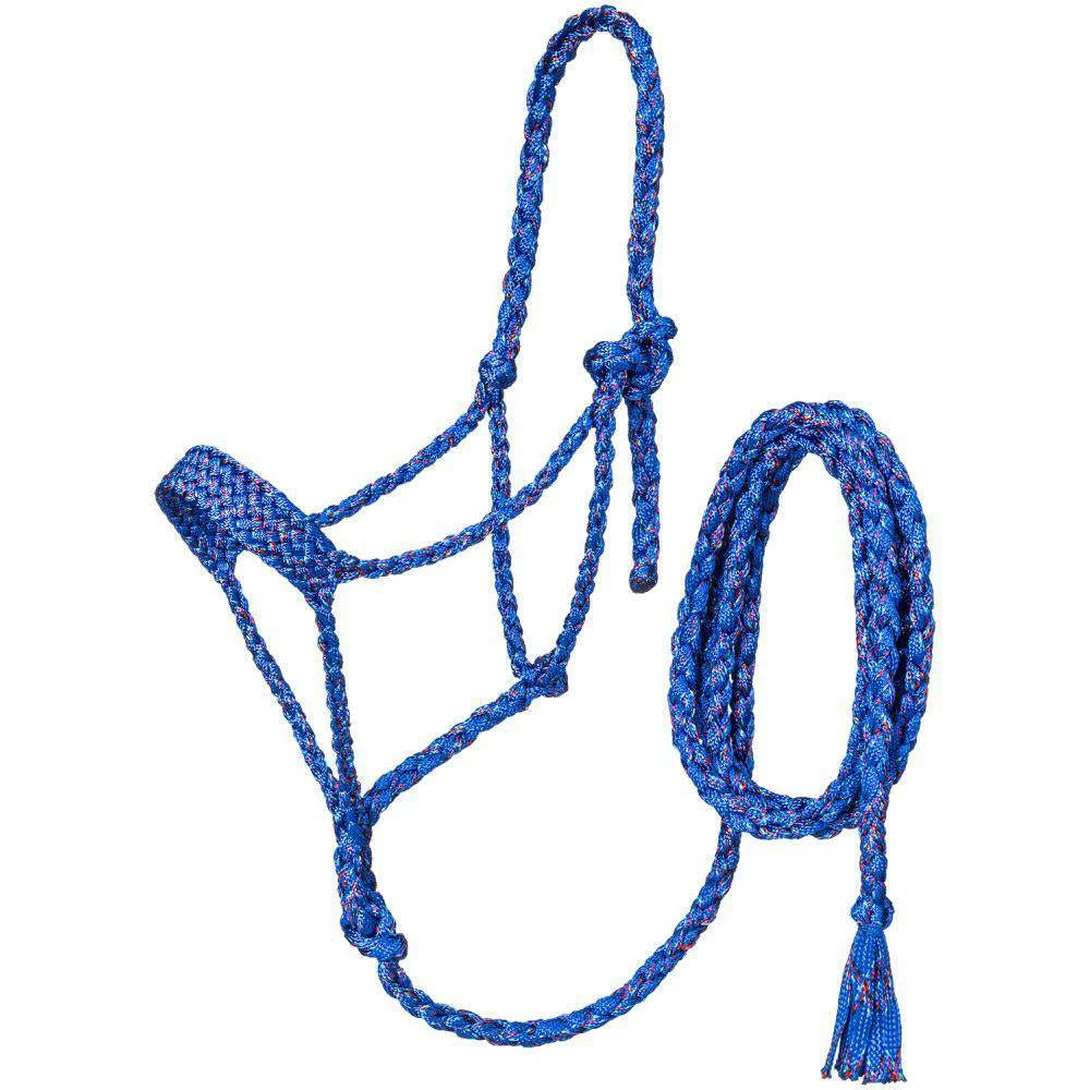 Tough 1 Mule Tape Halter/10ft Lead Royal Funfetti 3 Tough 1 Mule Tape Halter/10ft Lead Royal Funfetti