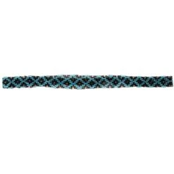Austin Accent Inc. 5/8in. Blue/Black Beaded Stretch Hat Band