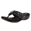 Minnetonka Womens Silverthorne Black Sandal