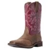 Ariat Women's Java/Burgundy Delilah Western Square Toe 2 Ariat Women's Java/Burgundy Delilah Western Square Toe -HORSE TACK Store 139220 default l