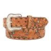 Mens Nocona Tapered Floral Belt With Turquoise Underlay 1 Mens Nocona Tapered Floral Belt With Turquoise Underlay -HORSE TACK Store 139529 default l