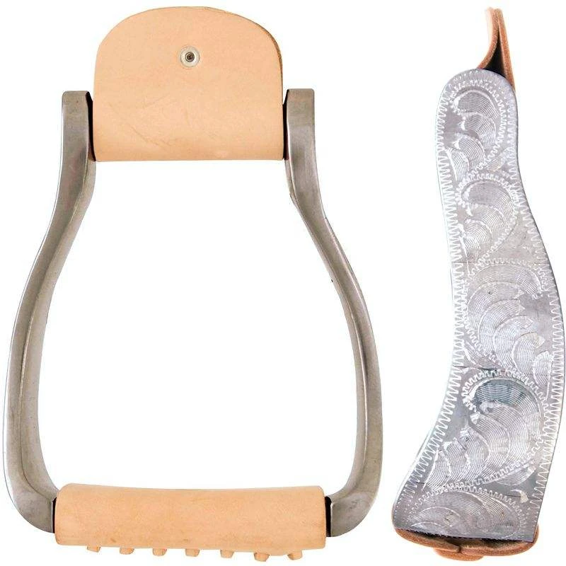Engraved Aluminum Offset 2in Stirrups 3 Engraved Aluminum Offset 2in Stirrups