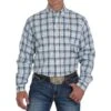 Cinch Men's Stretch Blue, Red, Brown And White Plaid Shirt -HORSE TACK Store 141556 default l