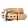 Gem Dandy Accessories Men's Rustic Ostrich Print Brown/Tan Belt -HORSE TACK Store 143250 default l