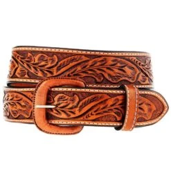 Vogt Silversmiths Russet Floral Belt