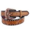 Rafter T Ranch Company Womens Floral/Sunflower Tooled Belt -HORSE TACK Store 143285 default l