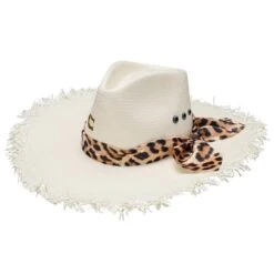 Charlie 1 Horse Pretty Kitty Raw 4 3/4in. Brim Straw Fashion Hat