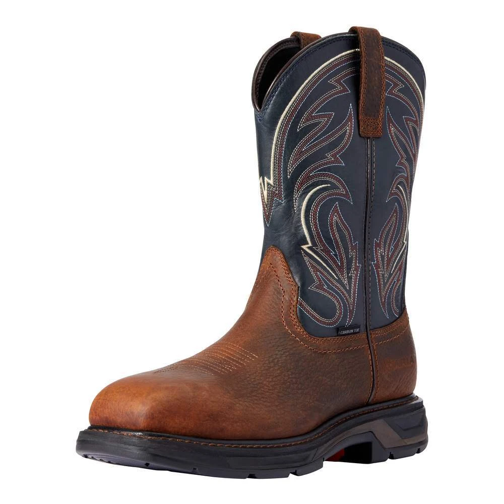 Ariat MEN`S WORKHOG XT COTTONWOOD BROWN OILED 11` MIDNIGHT BLUE TOP 3 Ariat MEN`S WORKHOG XT COTTONWOOD BROWN OILED 11` MIDNIGHT BLUE TOP